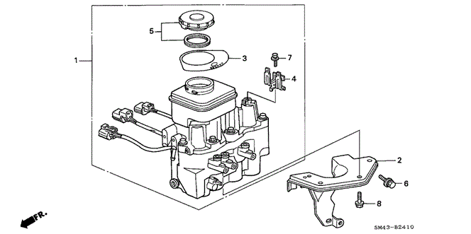 Chassis/ABS Modulator (1) for 1991 Honda ACCORD SEDAN #1