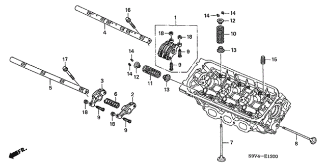 Valve - Rocker Arm (FR.) (4WD) for 2006 Honda Pilot #0
