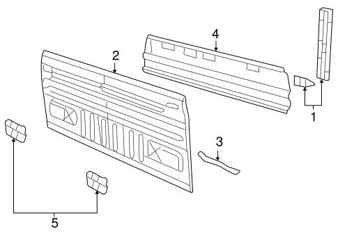 Body/Back Panel for 2004 Ford F-150 #2