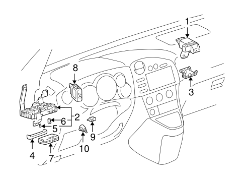 ELECTRICAL/SWITCHES for 2004 Toyota Corolla #3