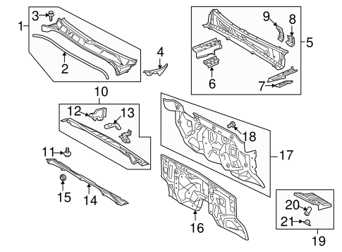 BODY/COWL for 2010 Toyota Sequoia #1