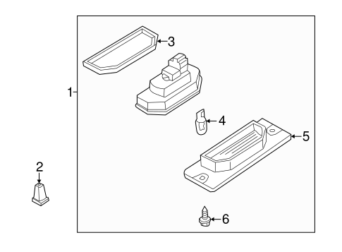 License Lamps for 2003 Infiniti I35 #0