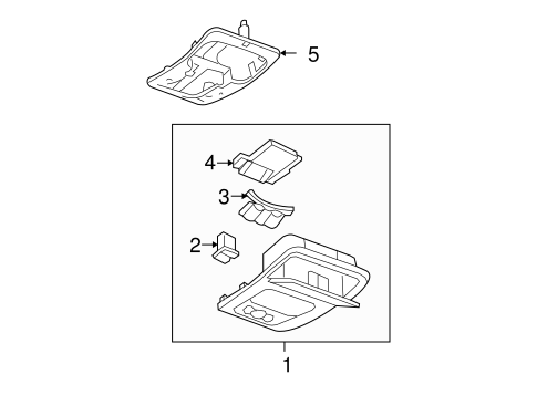 Impala Limited OVERHEAD CONSOLE 2
