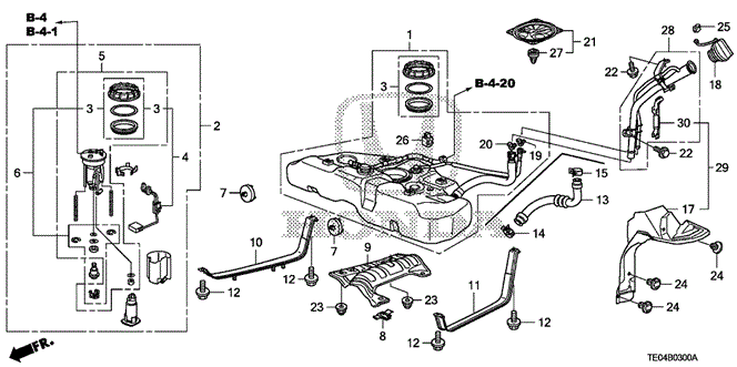 Electrical/Exhaust/Heater/Fuel/Fuel Tank for 2009 Honda ACCORD COUPE #1