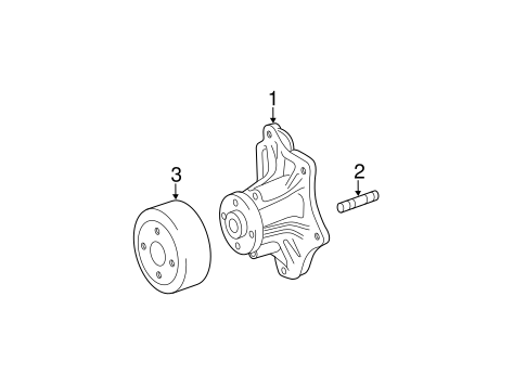 COOLING SYSTEM/WATER PUMP for 2008 Toyota Camry #1