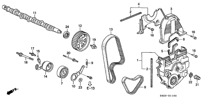 1998 Honda ACCORD COUPE LX BOLT A, TIMING BELT COVER - (90007679000) 1998 Honda ACCORD COUPE LX BOLT A, TIMING BELT COVER - (90007679000)