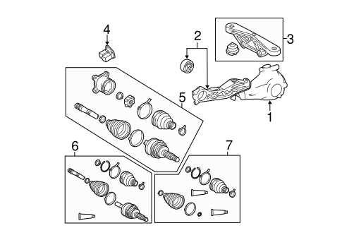 REAR SUSPENSION/DRIVE AXLES for 2013 Toyota Sienna #2
