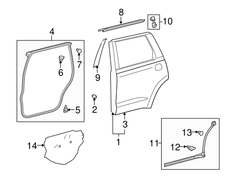 BODY/DOOR & COMPONENTS for 2008 Toyota Sequoia #1