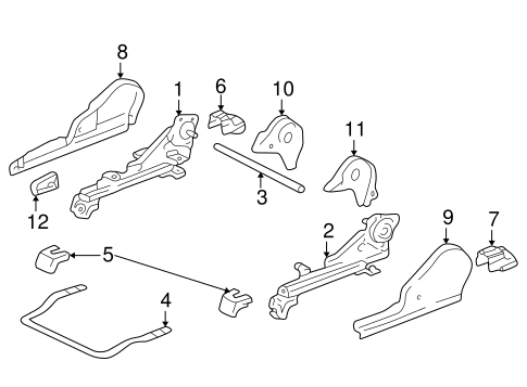 BODY/TRACKS & COMPONENTS for 2001 Toyota Sequoia #2