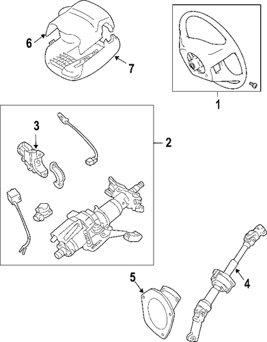 STEERING/STEERING COLUMN for 2006 Toyota Sienna #1