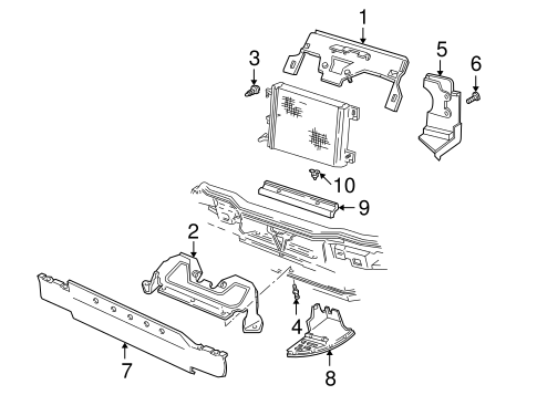 Air Baffle for 2000 Chevrolet Camaro #0
