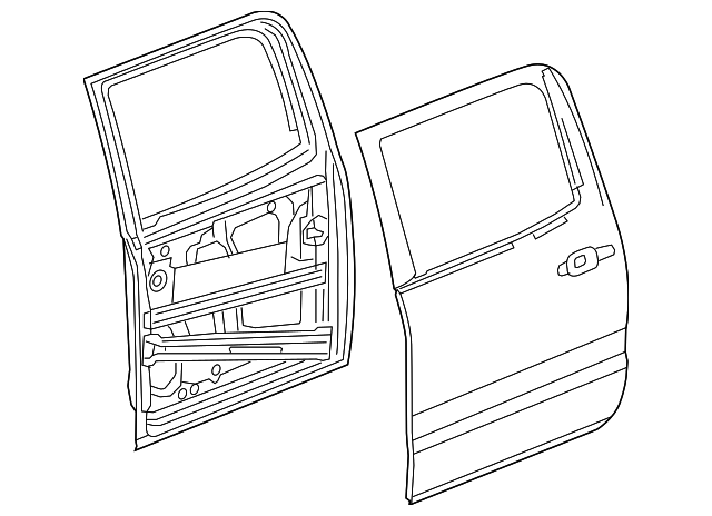 23453673 Деталь DOOR SHELL, RIGHT