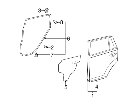 BODY/DOOR & COMPONENTS for 2015 Scion xB #1
