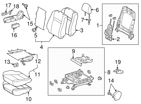 BODY/PASSENGER SEAT COMPONENTS for 2013 Toyota Camry #2