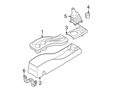 Body/Center Console for 2005 Ford Escape #1
