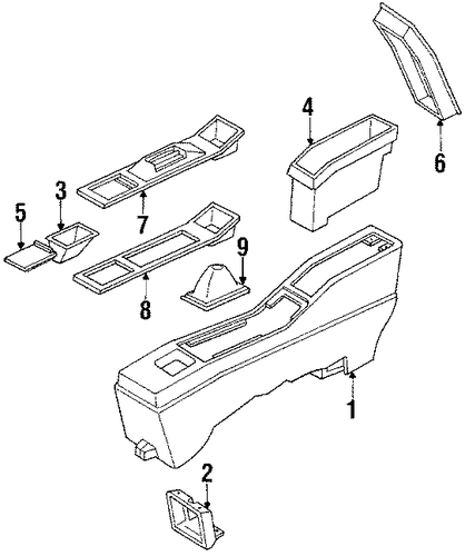 Cutlass Supreme CENTER CONSOLE
