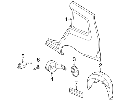 9-3 QUARTER PANEL & COMPONENTS 2
