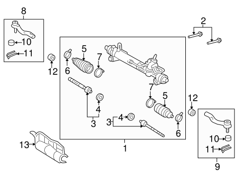 STEERING/STEERING GEAR & LINKAGE for 2012 Toyota Avalon #2