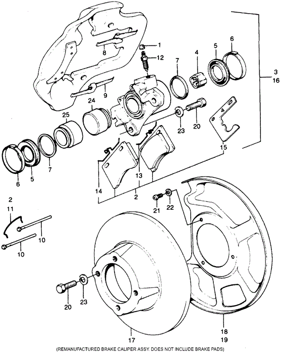 CHASSIS/DISK BRAKE ('73-'74) for 1973 Honda CIVIC 1200 COUPE #1
