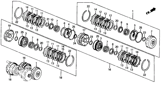 TRANSMISSION - AUTOMATIC/AT CLUTCH for 1988 Honda CIVIC SEDAN #1