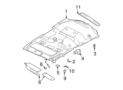 Body/Interior Trim - Roof for 2005 Ford Expedition #1