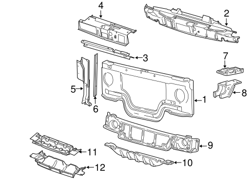 Radiator Support for 2006 Ford E-350 Super Duty #0
