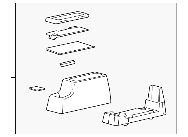 5F2Z17045A36CAA Деталь CONSOLE ASSY