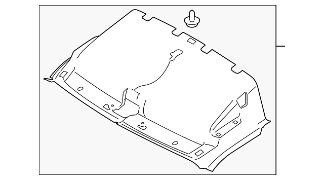 EK4Z-6151916-CB Деталь FRONT HEADLINER