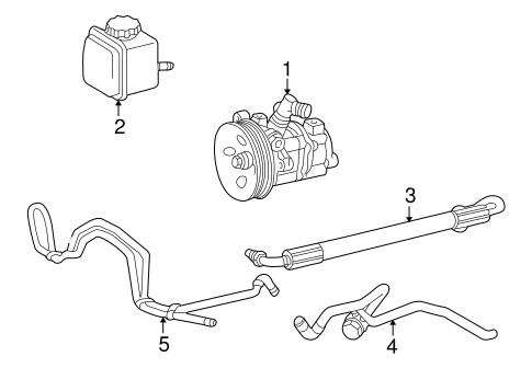 Pump & Hoses for 2000 Mercedes-Benz E 55 AMG® #0