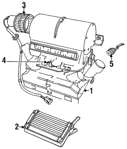 Defender 110 HEATER COMPONENTS