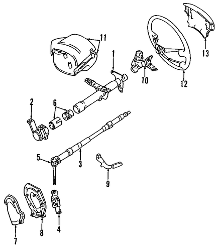 STEERING/STEERING COLUMN for 2007 Toyota Solara #1