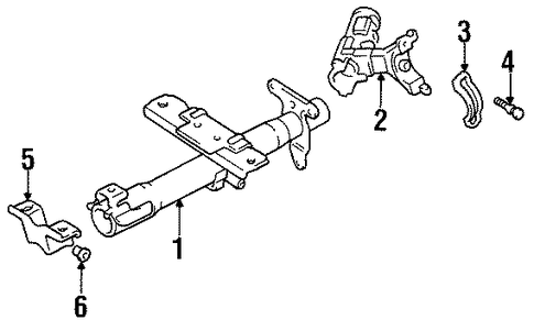 STEERING/HOUSING & COMPONENTS for 1996 Toyota Paseo #1