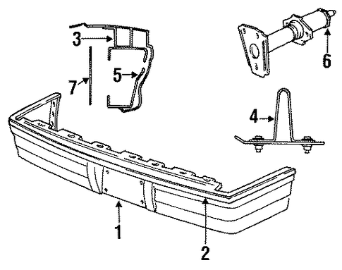 New Yorker BUMPER & COMPONENTS - REAR
