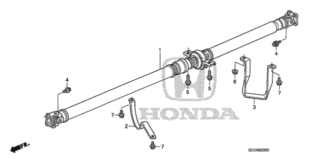 Propeller Shaft for 2010 Honda ELEMENT 5-DOOR #0
