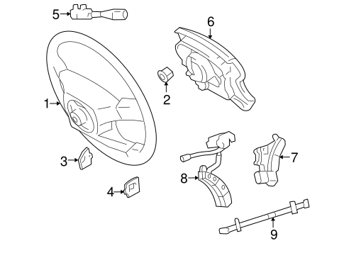 STEERING/STEERING WHEEL & TRIM for 2007 Toyota Land Cruiser #1