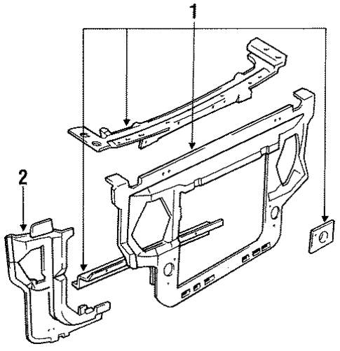 Mustang RADIATOR SUPPORT