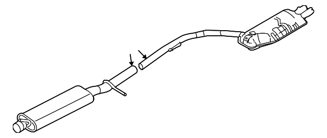 6G1Z-5230-A Деталь REAR MUFFLER