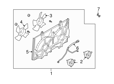 Cooling Fan for 2007 Infiniti FX35 #0