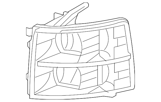 19329414 Деталь LENS & HOUSING, RIGHT