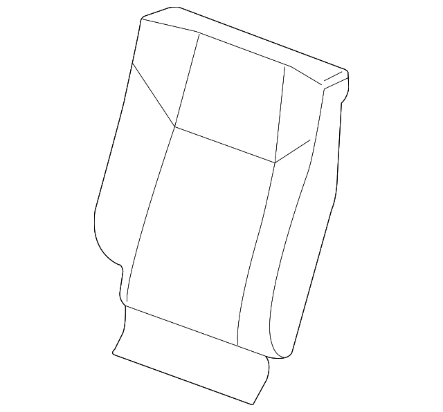 25885059 SEAT BACK COVER, RIGHT