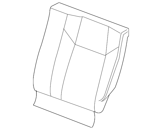 25885055 SEAT BACK COVER, LEFT