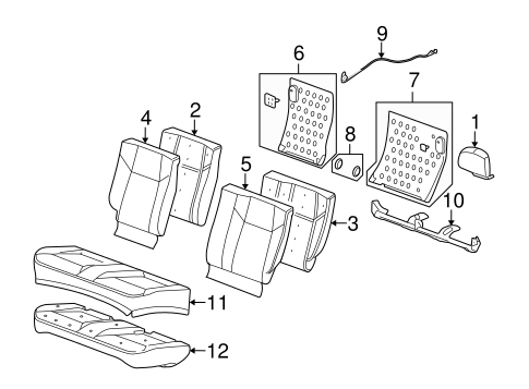 G5 REAR SEAT COMPONENTS