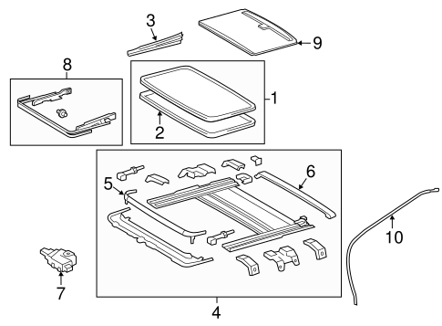 BODY/SUNROOF for 2015 Toyota Avalon #1