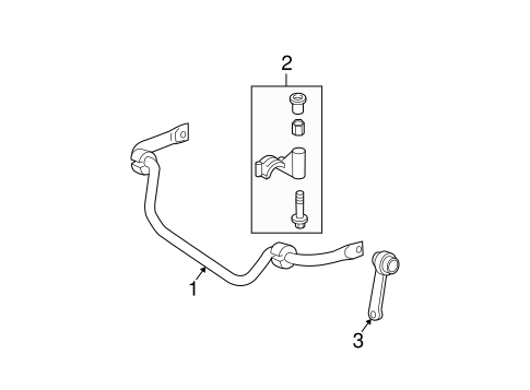 Stabilizer Bar & Components for 2006 Mercedes-Benz E 350 #0