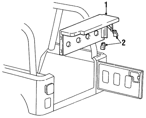 Wrangler STORAGE COMPARTMENT
