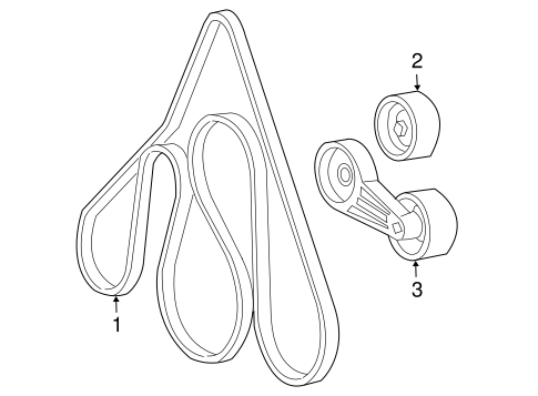 Cooling System/Belts & Pulleys for 2010 Ford F-250 Super Duty #1