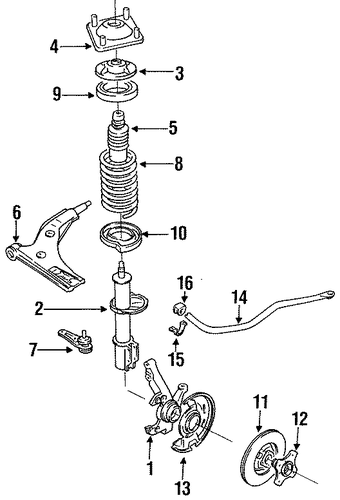 Capri STABILIZER BAR & COMPONENTS