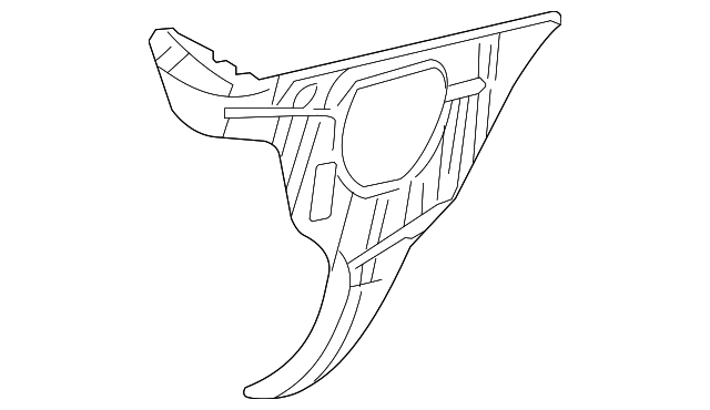 3W6Z-17A751-AA Деталь BUMPER COVER BRACKET, LEFT