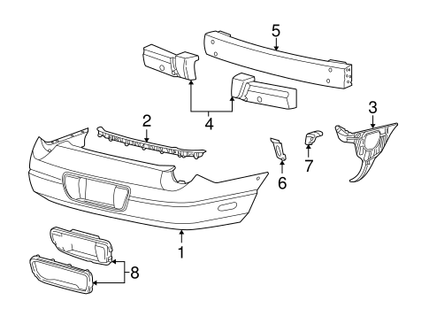 Thunderbird BUMPER & COMPONENTS - REAR