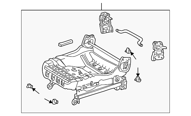 88970594 Деталь SEAT ADJUSTER, RIGHT